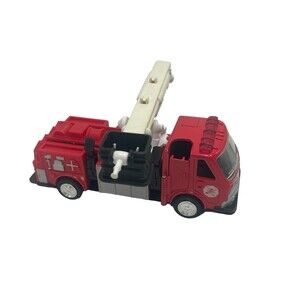 Vintage Mattel Matchbox Rescue Red Firetruck Toy 7" With Ladder 1998 RARE